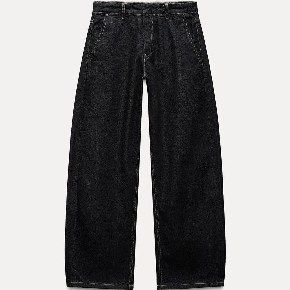 Zara Dark Denim Pants and Vest Set - Picture 2 of 13